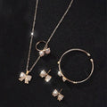 Bow Knot Rhinestone Jewelry Set for Women