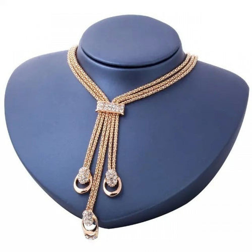 4 Piece Gold Plated Jewelry Set for Women