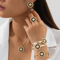 Women’s 5-Piece Jewelry Set with Lion Motif
