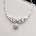 Geometric Pendant Necklace – Copper & White Gold Plated with Zircon