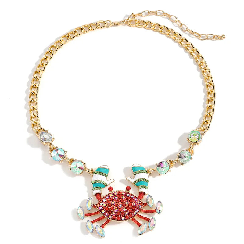 Women’s Crab Pattern Necklace