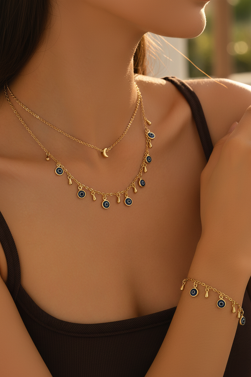 Evil Eye Jewelry Editorial Style