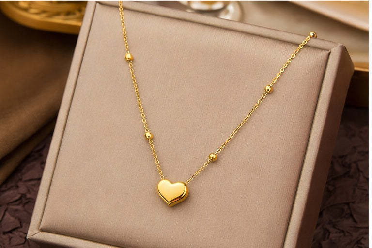 Minimalist Titanium Steel Lockbone Chain Necklace - Premium Stainless Steel
