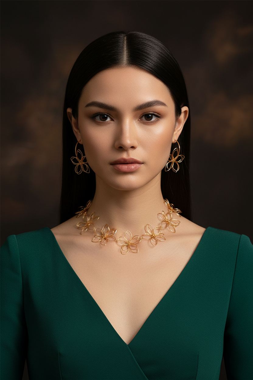 Model - Emerald Evening Gown