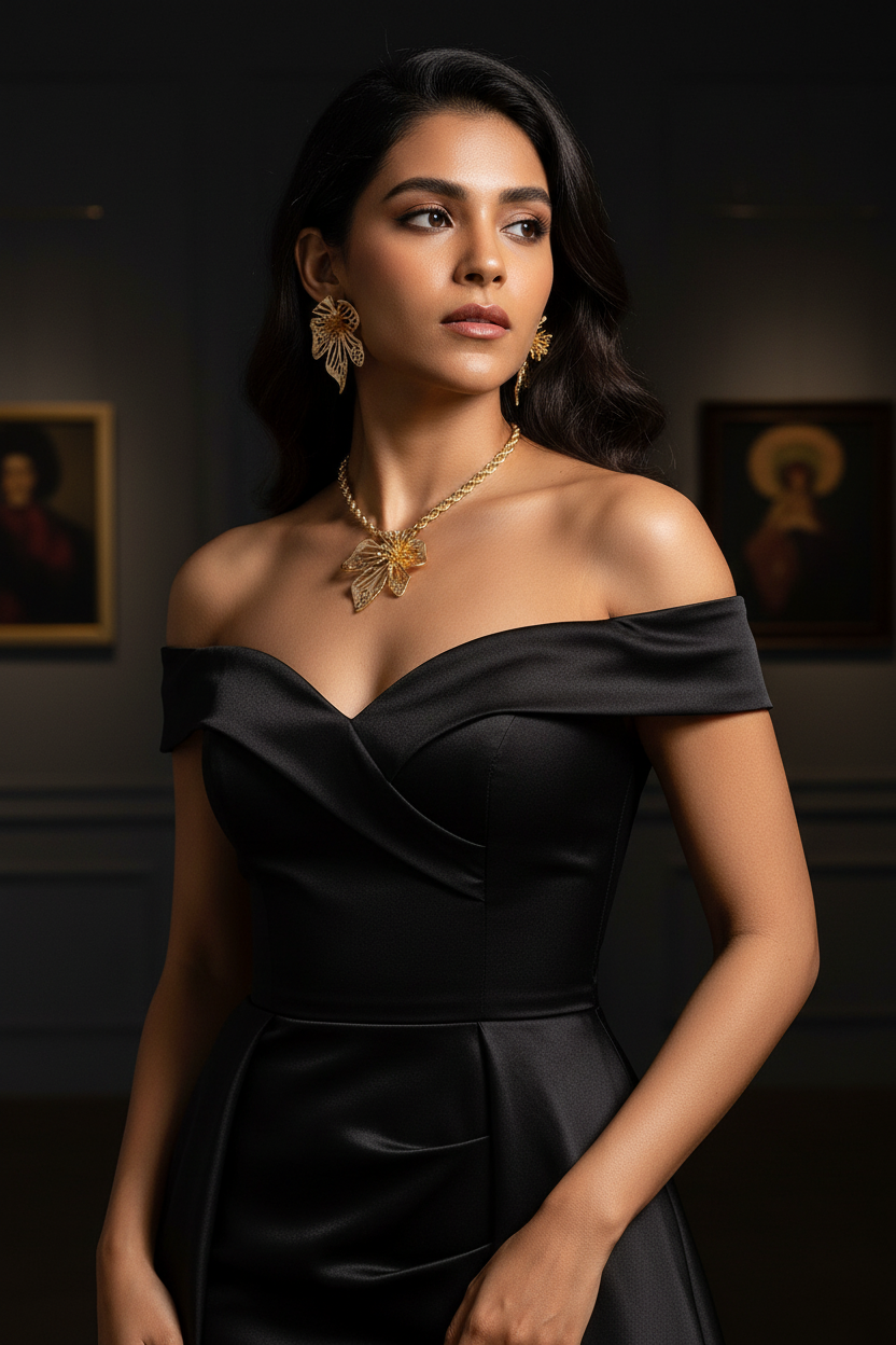 Model Western Evening Gown