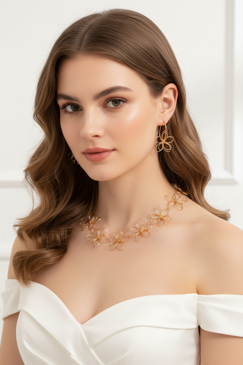 Model - White Bridal Look