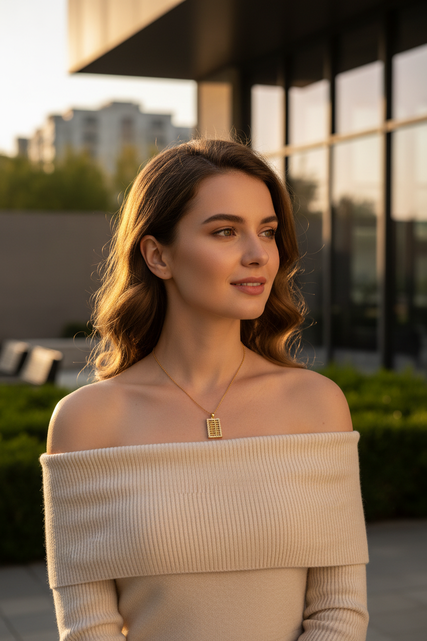 Outdoor golden hour lifestyle shot