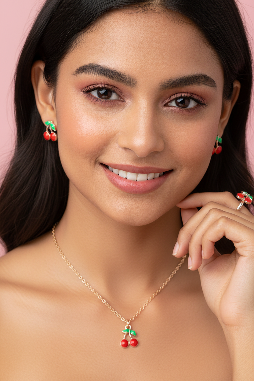 Red Cherry Set - Close Up