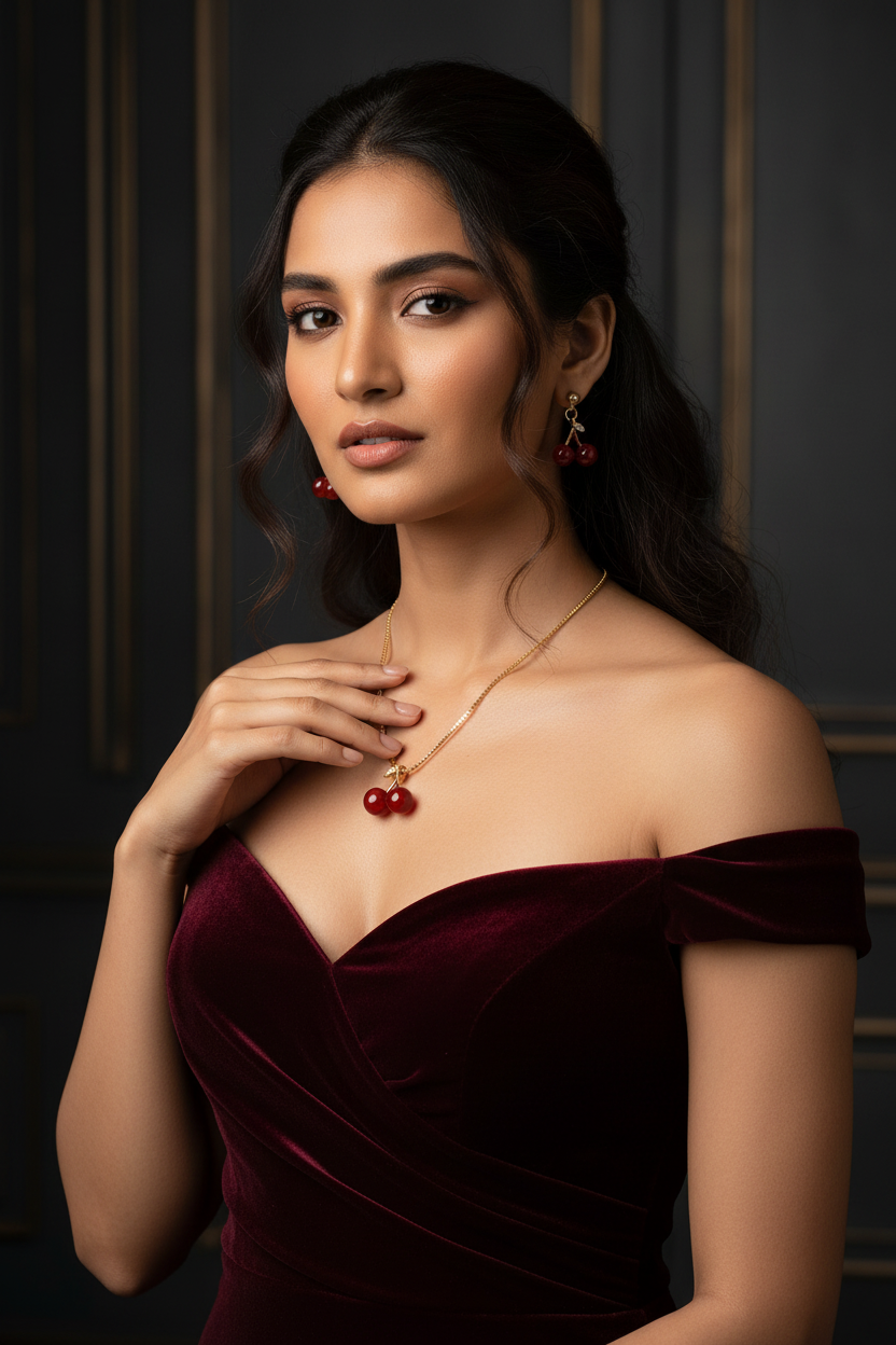 Red Cherry Set - Glamorous