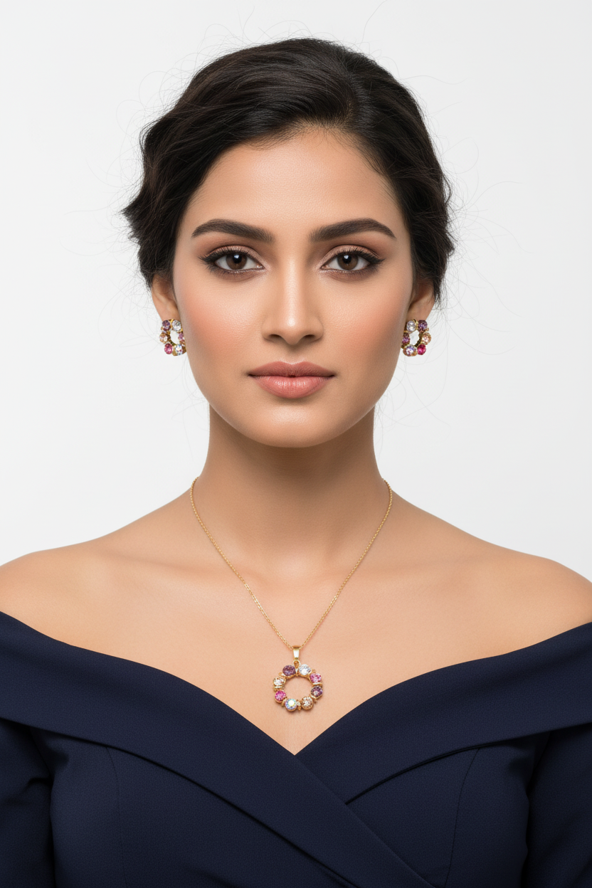 Studio Shot – Crystal Jewelry Set